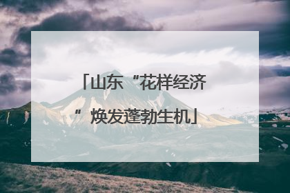 山东“花样经济”焕发蓬勃生机