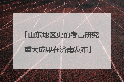 山东地区史前考古研究重大成果在济南发布
