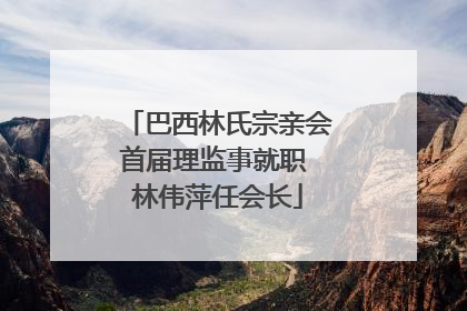 巴西林氏宗亲会首届理监事就职 林伟萍任会长
