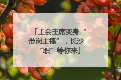 工会主席变身“带岗主播”，长沙“职”等你来