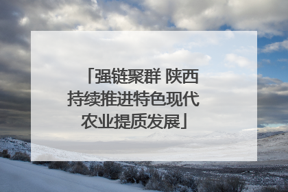 强链聚群 陕西持续推进特色现代农业提质发展