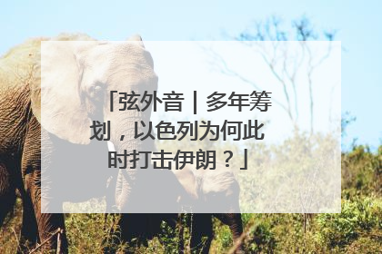 弦外音｜多年筹划，以色列为何此时打击伊朗？