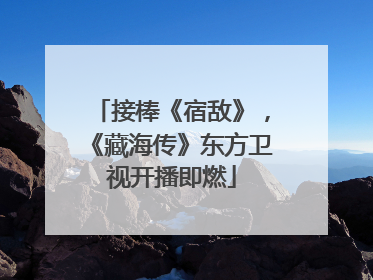 接棒《宿敌》，《藏海传》东方卫视开播即燃