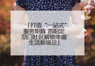 打造“一站式”服务矩阵 洛阳定鼎门社区解锁幸福生活新场景