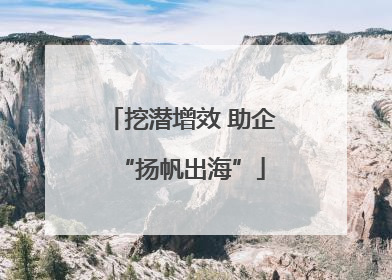 挖潜增效 助企“扬帆出海”