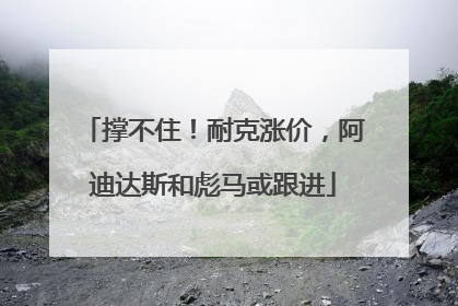 撑不住！耐克涨价，阿迪达斯和彪马或跟进