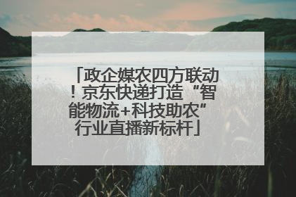 政企媒农四方联动！京东快递打造“智能物流+科技助农”行业直播新标杆