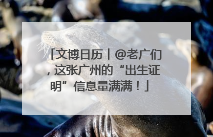 文博日历丨@老广们，这张广州的“出生证明”信息量满满！