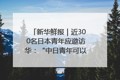 新华鲜报｜近300名日本青年应邀访华：“中日青年可以创造更好的未来”