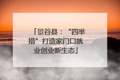 景谷县：“四举措”打造家门口就业创业新生态