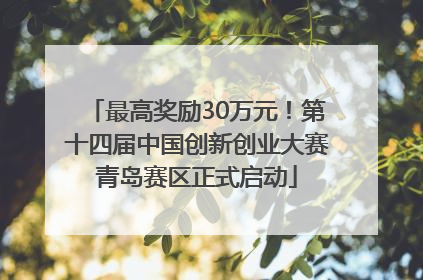 最高奖励30万元！第十四届中国创新创业大赛青岛赛区正式启动