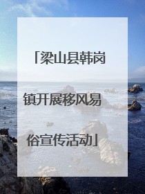 梁山县韩岗镇开展移风易俗宣传活动