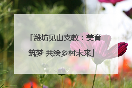 潍坊见山支教：美育筑梦 共绘乡村未来