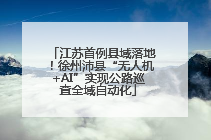 江苏首例县域落地！徐州沛县“无人机+AI”实现公路巡查全域自动化
