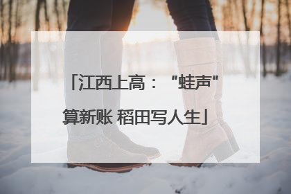 江西上高：“蛙声”算新账 稻田写人生