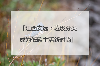 江西安远：垃圾分类成为低碳生活新时尚