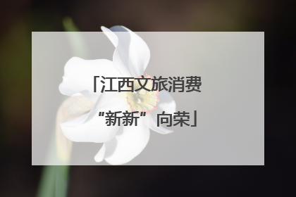 江西文旅消费“新新”向荣