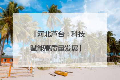 河北芦台：科技赋能高质量发展