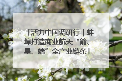 活力中国调研行｜蚌埠打造商业航天“箭、星、端”全产业链条
