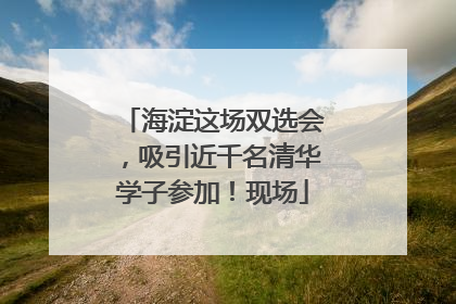 海淀这场双选会，吸引近千名清华学子参加！现场