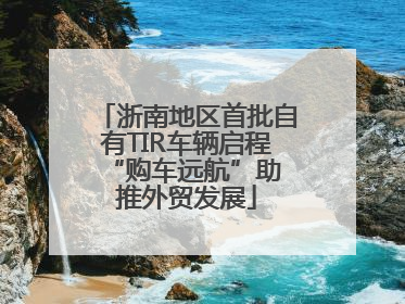 浙南地区首批自有TIR车辆启程 “购车远航”助推外贸发展