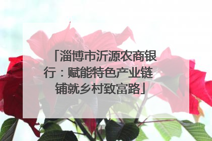 淄博市沂源农商银行：赋能特色产业链 铺就乡村致富路
