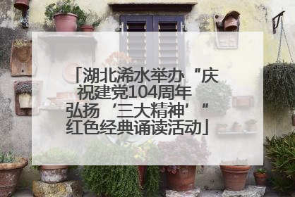 湖北浠水举办“庆祝建党104周年 弘扬‘三大精神’”红色经典诵读活动