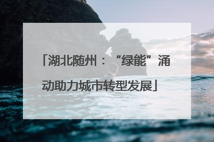 湖北随州：“绿能”涌动助力城市转型发展