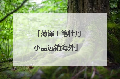 菏泽工笔牡丹小品远销海外