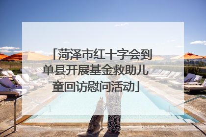 菏泽市红十字会到单县开展基金救助儿童回访慰问活动