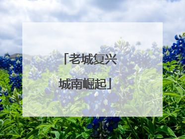 老城复兴 城南崛起