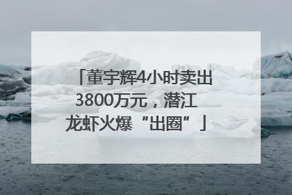 董宇辉4小时卖出3800万元，潜江龙虾火爆“出圈”
