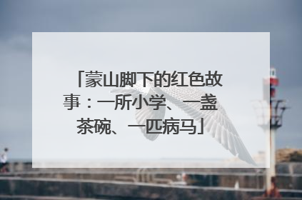 蒙山脚下的红色故事：一所小学、一盏茶碗、一匹病马