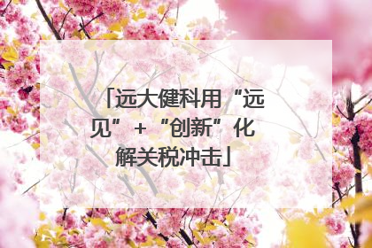 远大健科用“远见”+“创新”化解关税冲击