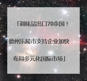 调味品出口70余国！德州乐陵市支持企业加快布局多元化国际市场