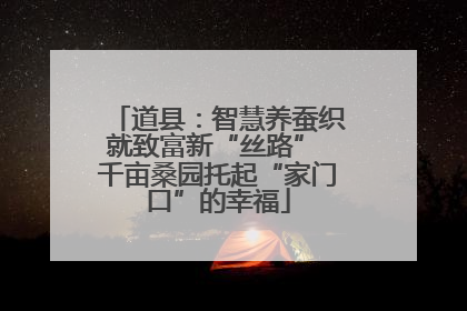 道县：智慧养蚕织就致富新“丝路” 千亩桑园托起“家门口”的幸福