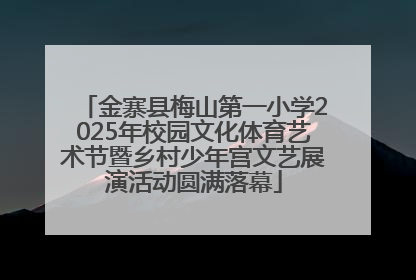 金寨县梅山第一小学2025年校园文化体育艺术节暨乡村少年宫文艺展演活动圆满落幕