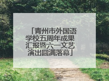 青州市外国语学校五周年成果汇报暨六一文艺演出圆满落幕