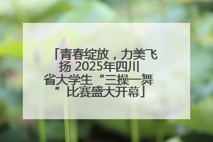 青春绽放，力美飞扬 2025年四川省大学生“三操一舞”比赛盛大开幕