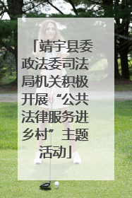 靖宇县委政法委司法局机关积极开展“公共法律服务进乡村”主题活动