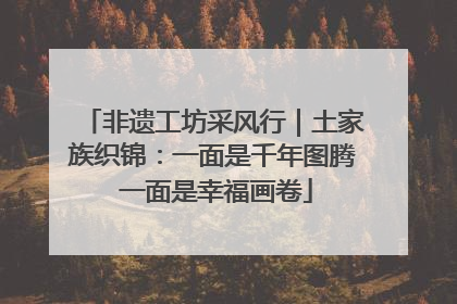 非遗工坊采风行｜土家族织锦：一面是千年图腾 一面是幸福画卷