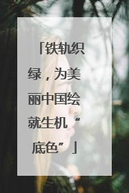 铁轨织绿，为美丽中国绘就生机“底色”
