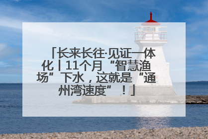 长来长往·见证一体化丨11个月“智慧渔场”下水，这就是“通州湾速度”！