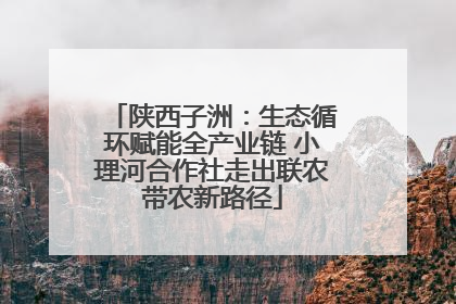 陕西子洲：生态循环赋能全产业链 小理河合作社走出联农带农新路径