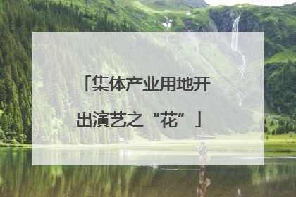 集体产业用地开出演艺之“花”