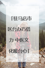 驻马店市区台办巧借力 中医文化暖台心
