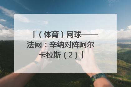 （体育）网球——法网：辛纳对阵阿尔卡拉斯（2）