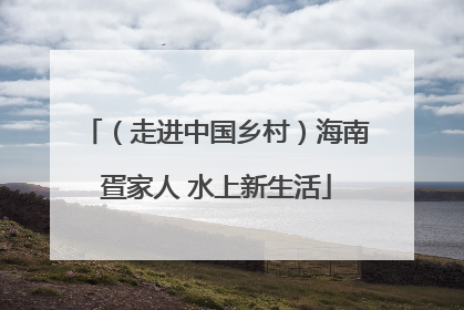 （走进中国乡村）海南疍家人 水上新生活