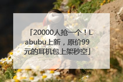 20000人抢一个！Labubu上新，原价99元的耳机包上架秒空