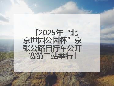 2025年“北京世园公园杯”京张公路自行车公开赛第二站举行